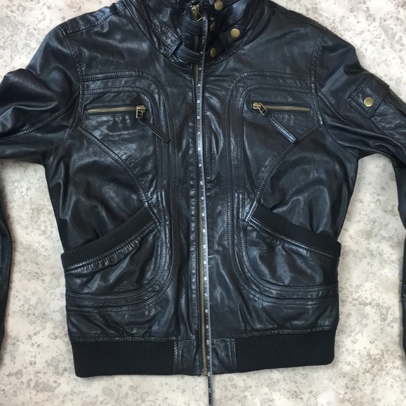 DEPT Real Leather Motorcycle Jacket - Picture 11 of 11